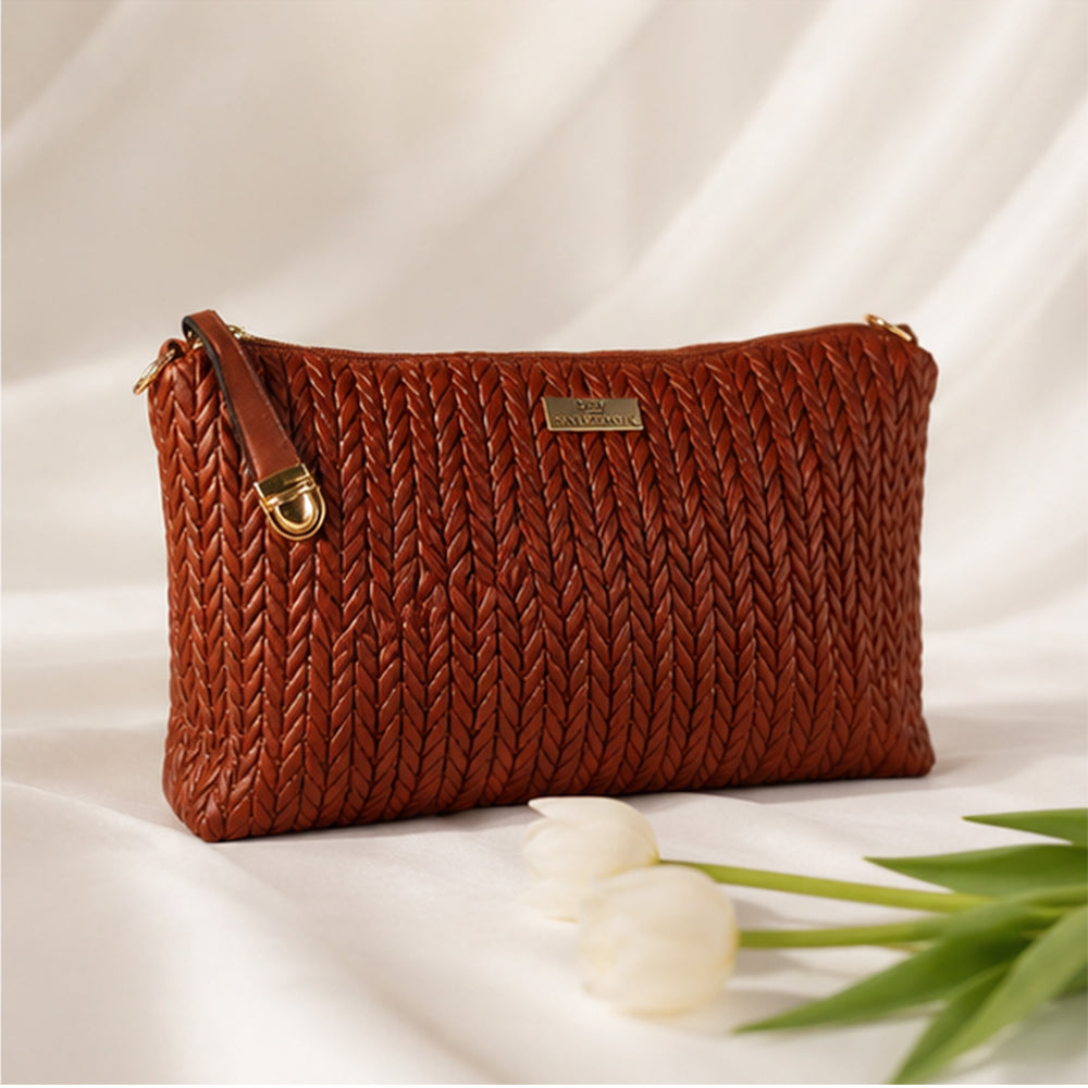 Colección Primavera 2026 de Emporia - "Choco Lux", juego de 6 bolsos; piel sintética, marrón.