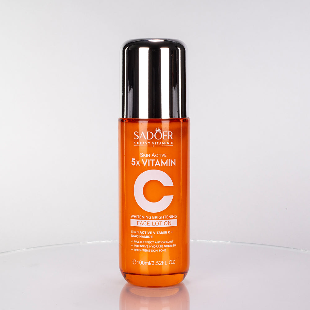 Set de regalo SADOER 5x Vitamina C para unificar el tono de la piel e hidratar el rostro – 6 piezas 7 