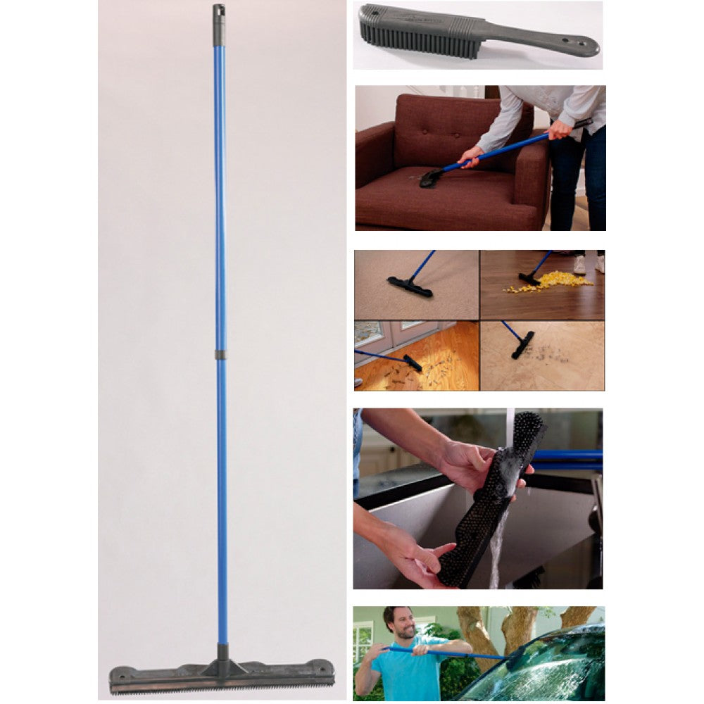 Starlyf Broom Escoba Multifuncional – Cerdas de Goma, Mango Ajustable 1 