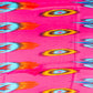 Bufanda prisma pavo real, 85 x 180 cms, rosa 100% seda vegana
