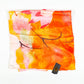 Bufanda lotus de noche, 85 x 180 cms, naranja, 100% seda vegana