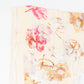 Bufanda floraciones y letras, 85 x 180 cms, blanco, 100% seda vegana