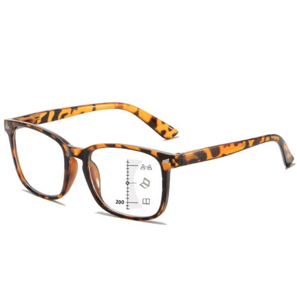 Gafas de lectura multifocales Emporia, rango de graduación flexible: de 0,5 a 3, diseño de tigre 1 