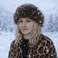 Gorro de invierno de piel sintética marrón – talla única