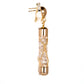 Conjunto de Aleación Bañado en Oro con Cristal Emporia® Blanco