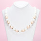 Conjunto de Aleación Bañado en Oro con Perla de cristal ( Collar +Pendientes +Pulsera )