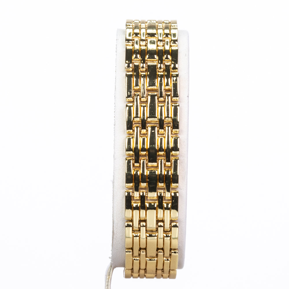 Reloj de Aleación Bañado en Oro con Rubí y Cristal Emporia® Blanco ( Pulsera ) 8 