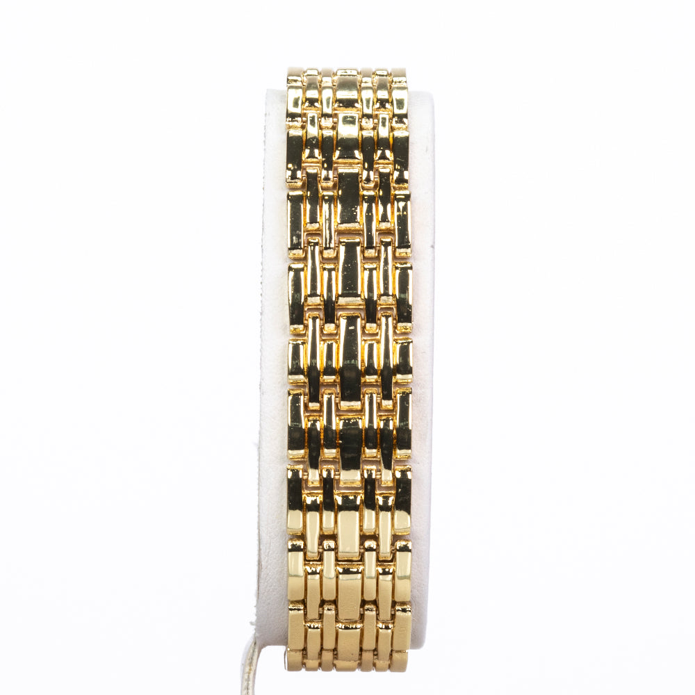 Reloj de Aleación Bañado en Oro con Zafiro y Cristal Emporia® Blanco ( Pulsera ) 8 
