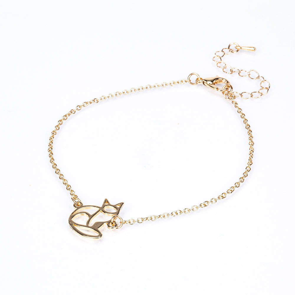 Conjunto de Aleación Bañado en Oro ( Collar +Pulsera +Colgante ) 3 