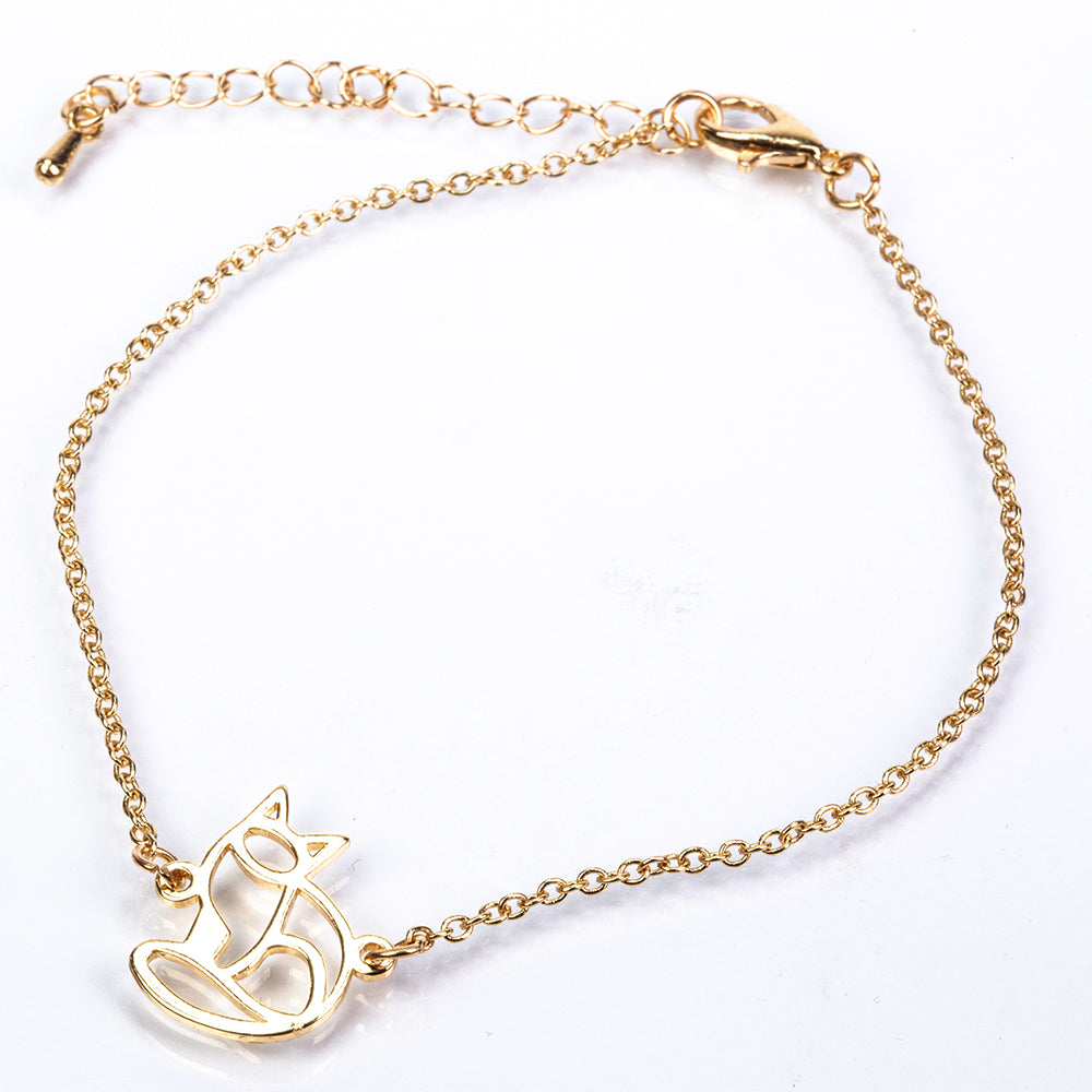 Conjunto de Aleación Bañado en Oro ( Collar +Pulsera +Colgante ) 6 