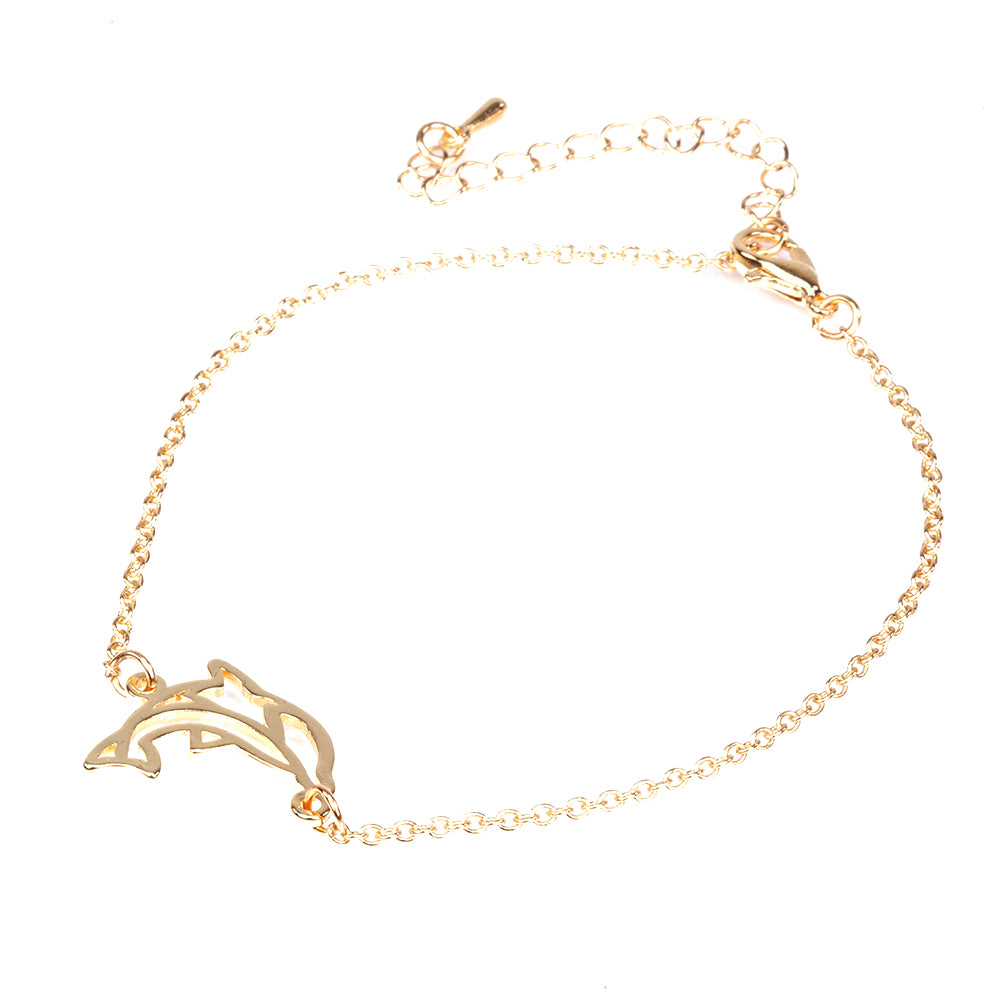Conjunto de Aleación Bañado en Oro ( Collar +Pulsera ) 6 