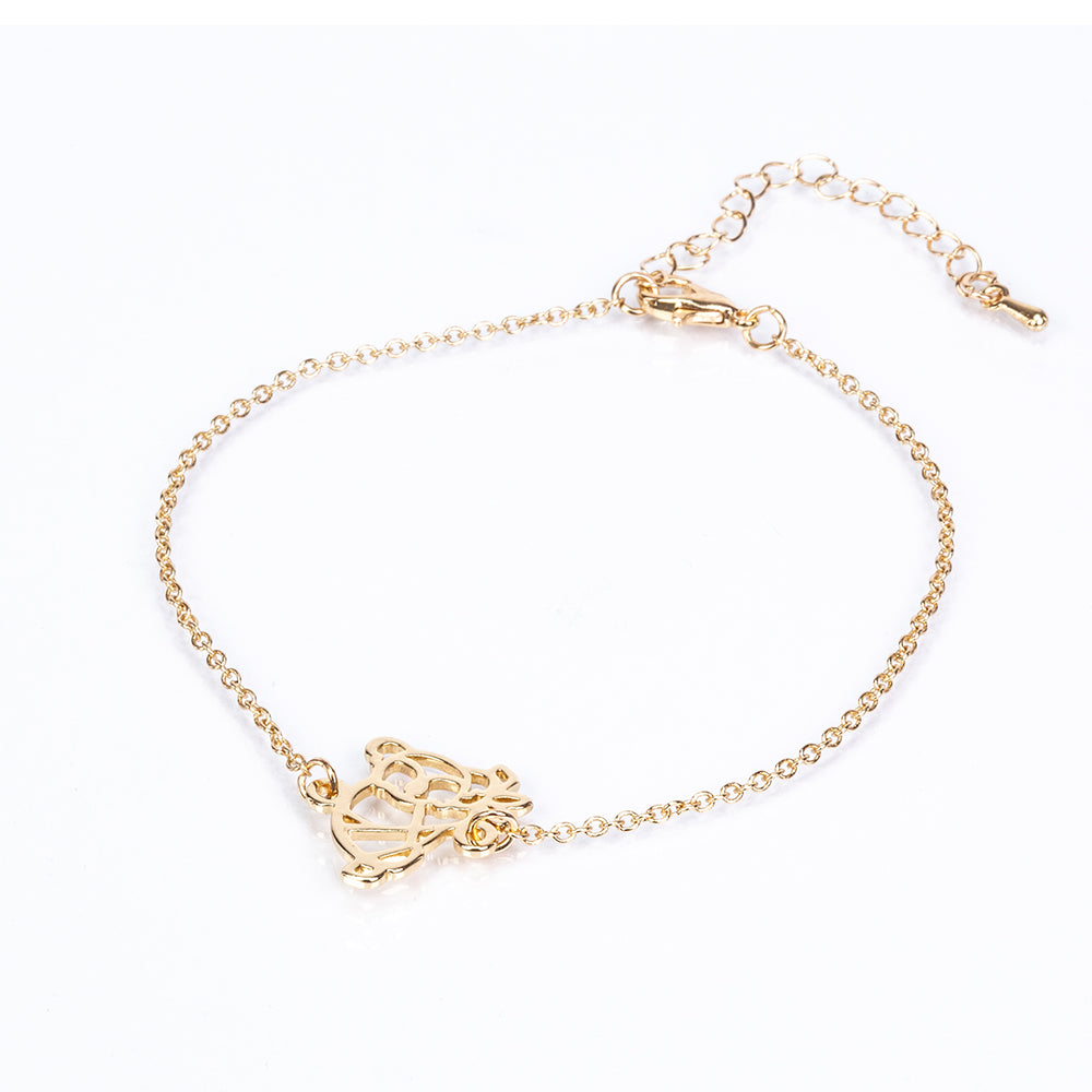 Conjunto de Aleación Bañado en Oro ( Collar +Pulsera ) 3 