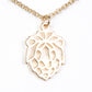 Conjunto de Aleación Bañado en Oro ( Collar +Pulsera )