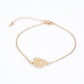 Conjunto de Aleación Bañado en Oro ( Collar +Pulsera )