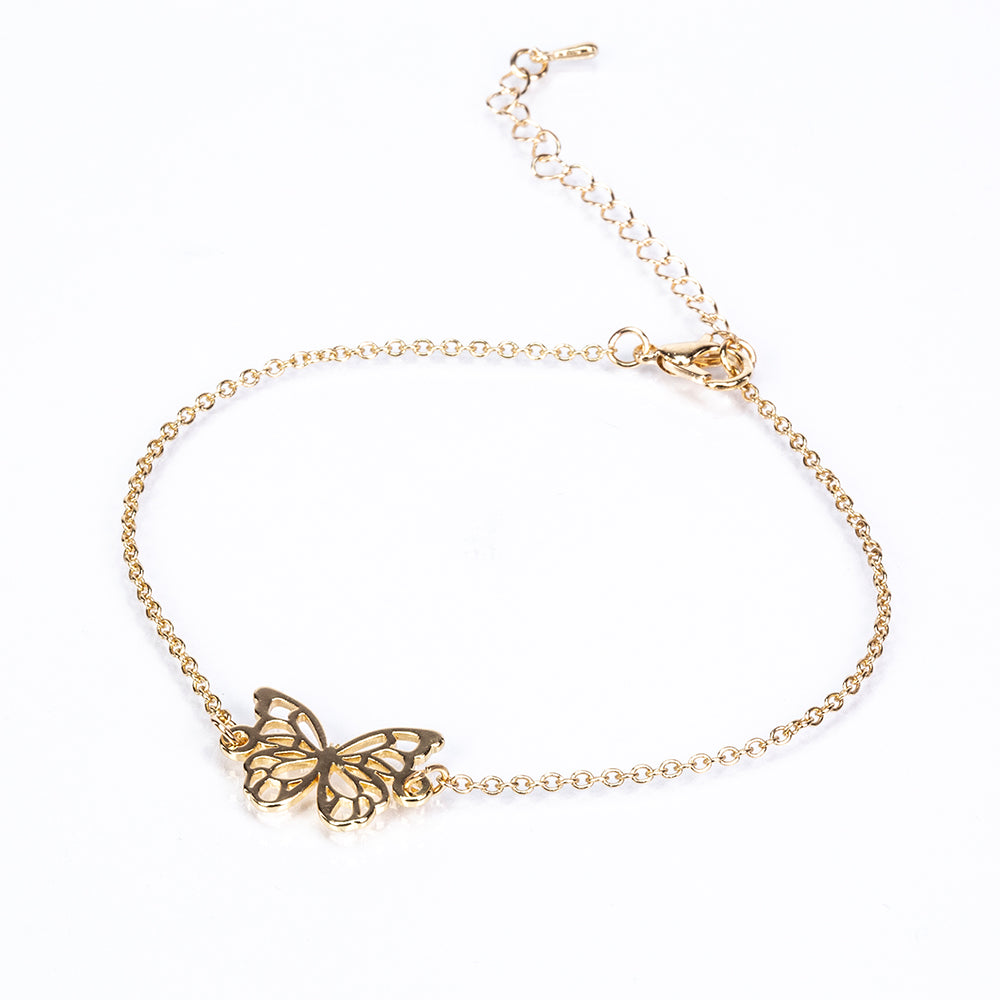 Conjunto de Aleación Bañado en Oro ( Collar +Pulsera ) 3 