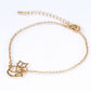 Conjunto de Aleación Bañado en Oro ( Collar +Pulsera )