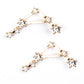 Libra Pendientes de Aleación Bañado en Oro con Cristal Emporia® Blanco