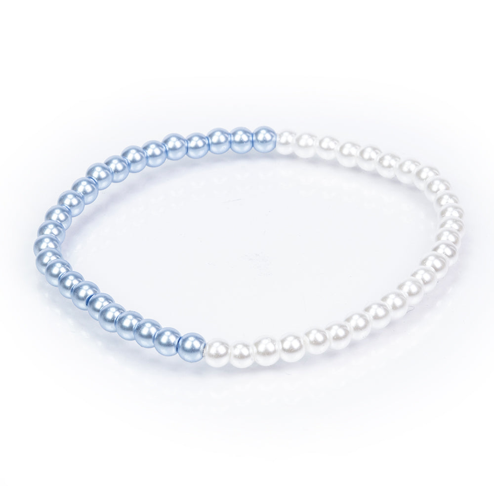Conjunto Cuenta con Perla de cristal ( Pulsera ) 2 