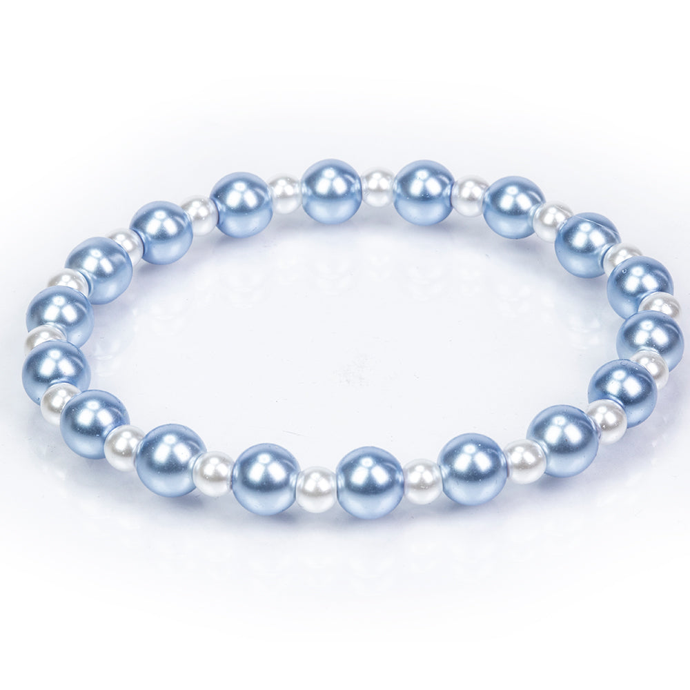 Conjunto Cuenta con Perla de cristal ( Pulsera ) 5 