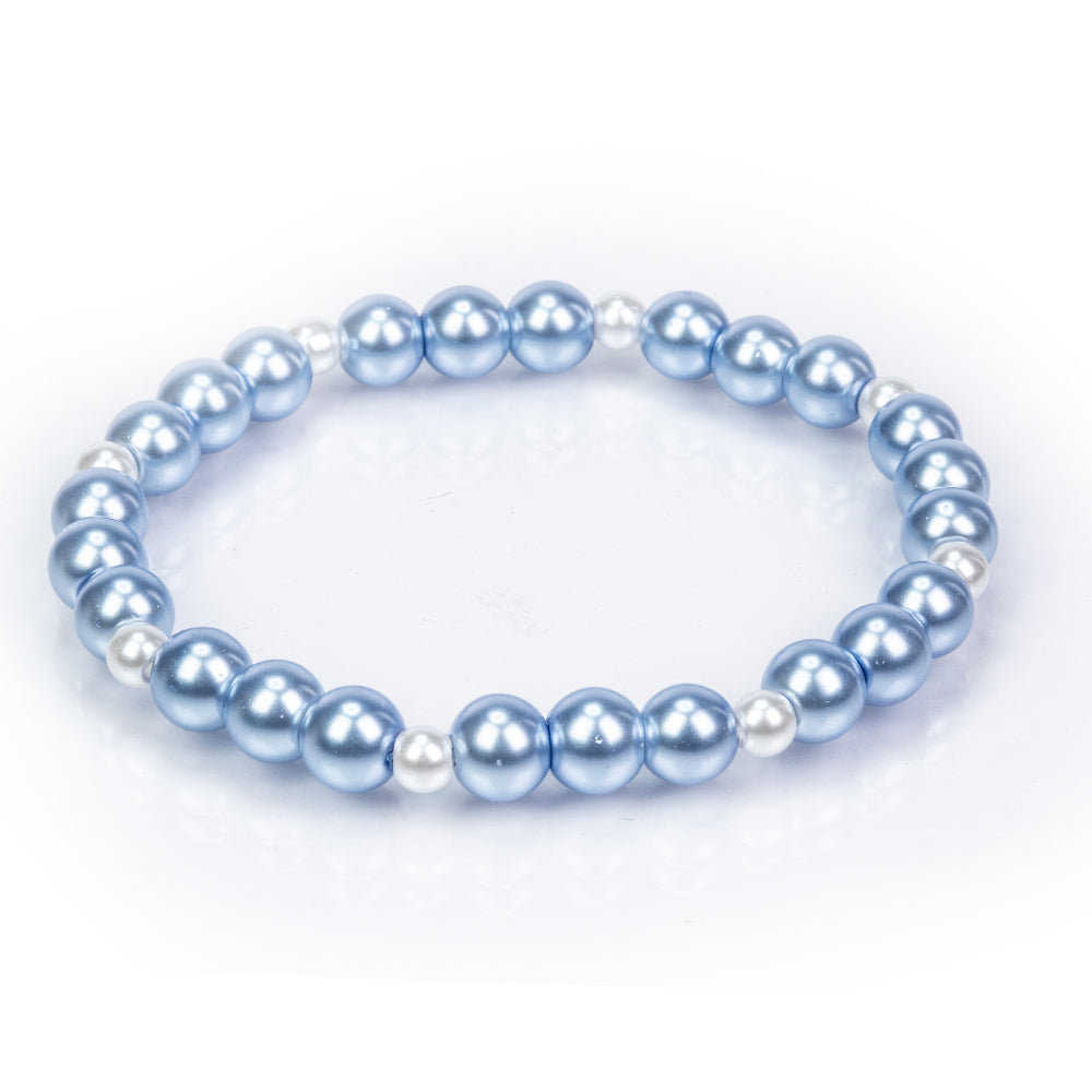 Conjunto Cuenta con Perla de cristal ( Pulsera ) 6 