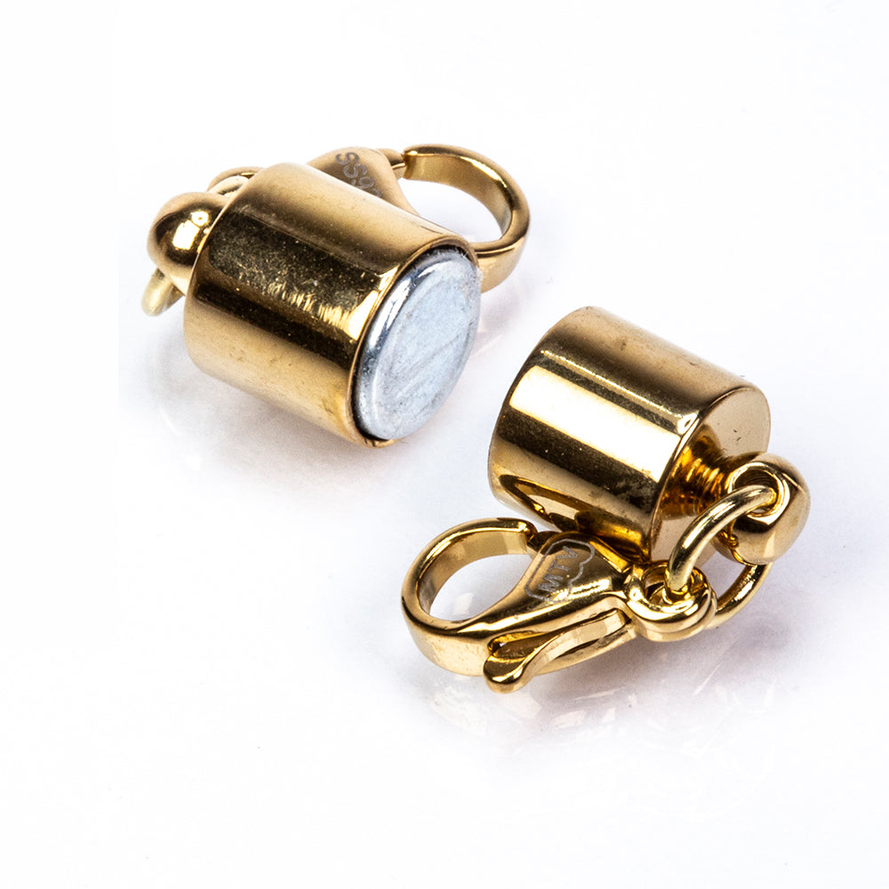 Cerradura magnética de plata chapada en oro amarillo 5 