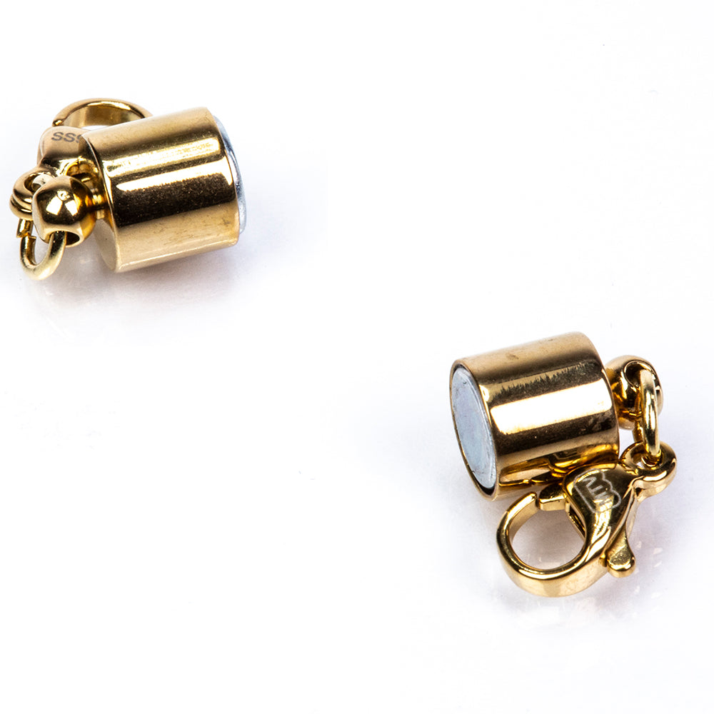 Cerradura magnética de plata chapada en oro amarillo 6 
