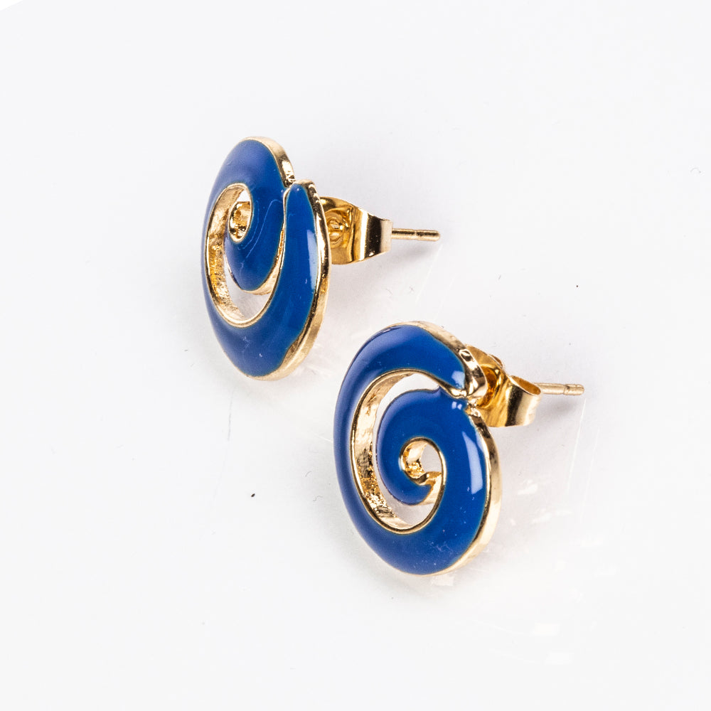 Conjunto de Aleación Bañado en Oro con Esmalte ( Collar +Pendientes ) 3 