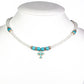 Cruz Collar Cuenta con Turquesa ( Collar +Colgante )