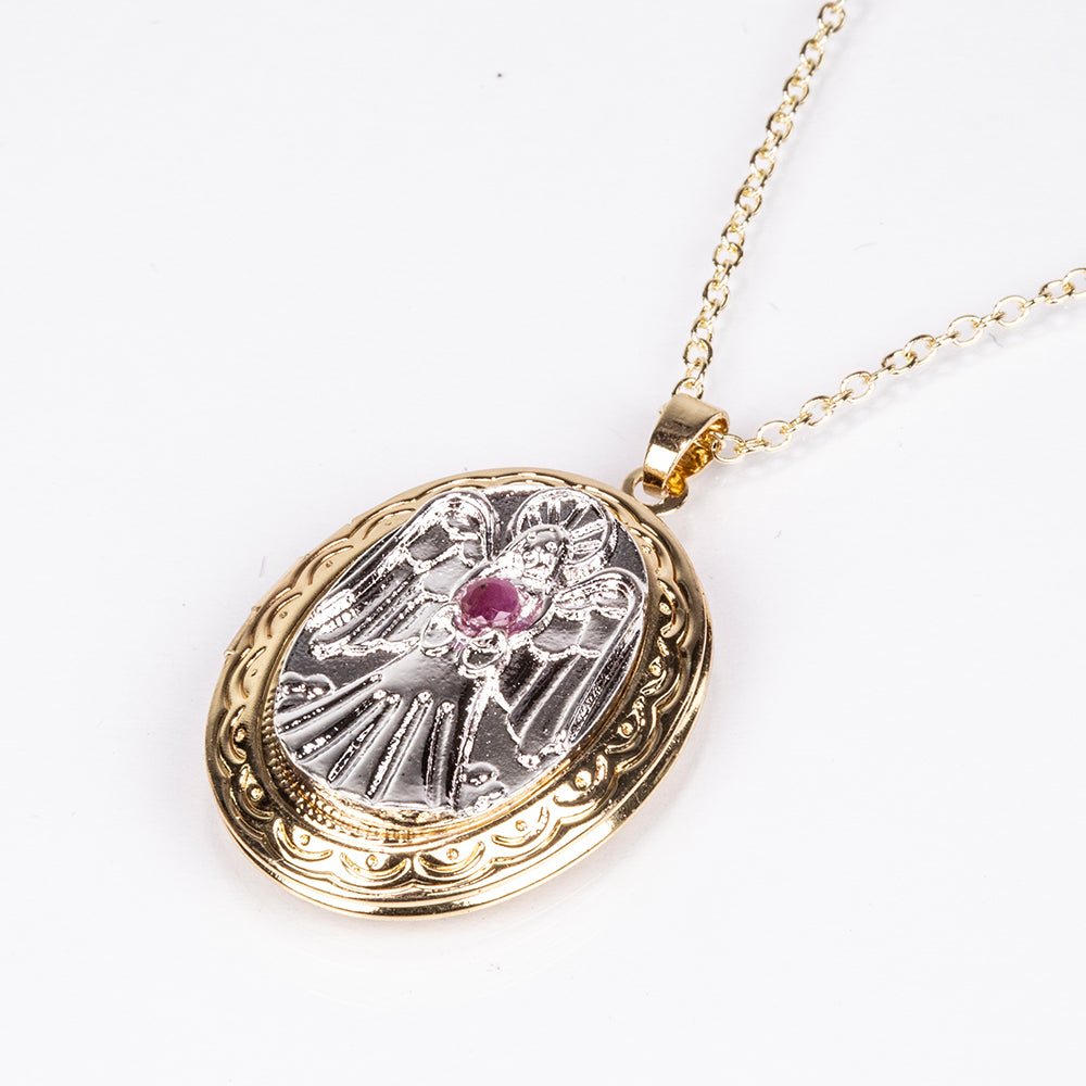 Collar con amuleto angelical protector – medalla abrible 4 