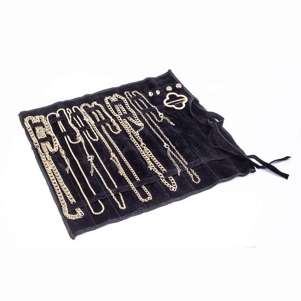 Conjunto de Aleación Bañado en Oro con Cristal Emporia® Blanco ( Collar +Pendientes +Pulsera )