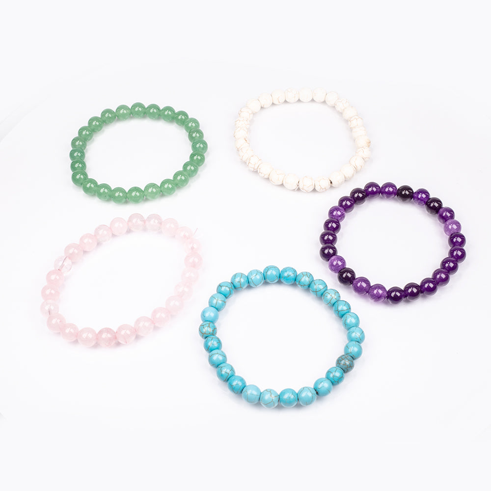 Set de pulseras de minerales – 5 piezas 1 