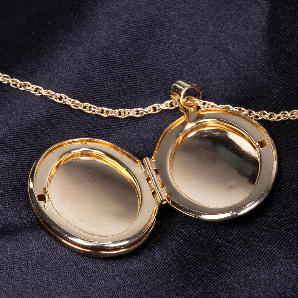 Collar de Aleación Bañado en Oro con Rubí y Zafiro 7 