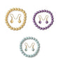 Conjunto de Plata Bañada en Oro con Perla de concha ( Pendientes +Pulsera )