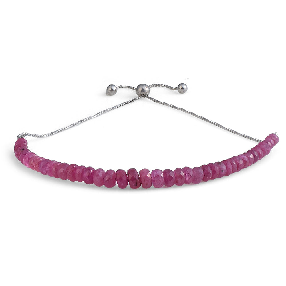 Pulsera de Plata con Rubí de Mozambique 1 