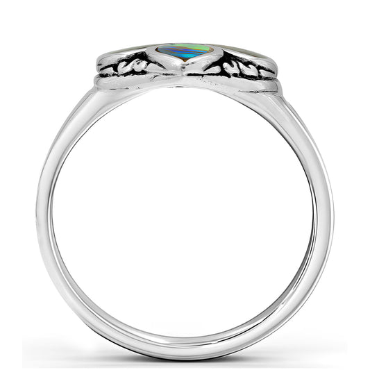 Anillo de Plata con Concha de abulón