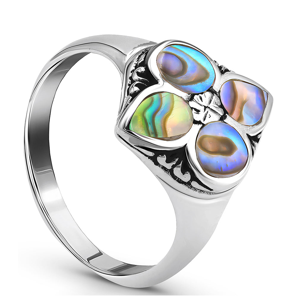 Anillo de Plata con Concha de abulón 1 