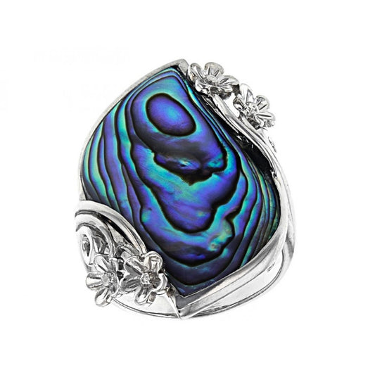 Anillo de Plata con Concha de abulón