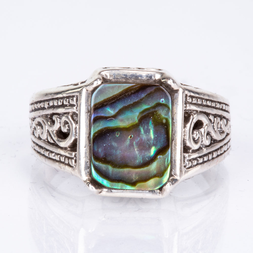 Anillo de Plata con Concha de abulón