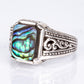 Anillo de Plata con Concha de abulón