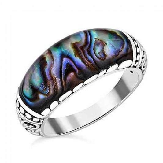 Anillo de Plata con Concha de abulón