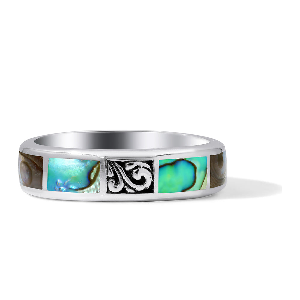 Anillo de Plata con Concha de abulón