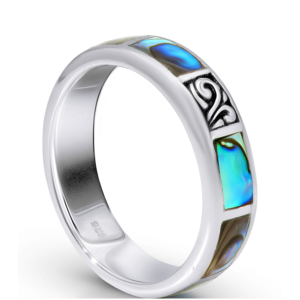 Anillo de Plata con Concha de abulón 2 