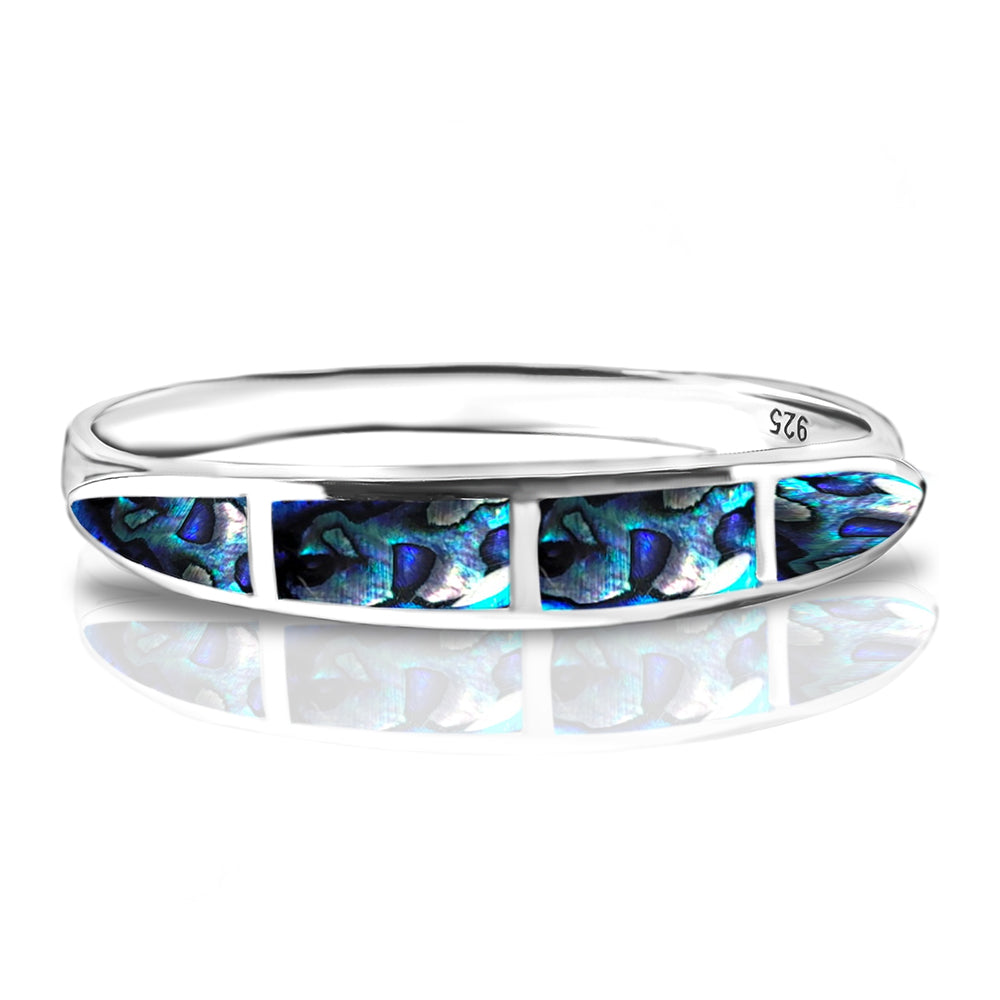 Anillo de Plata con Concha de abulón 1 