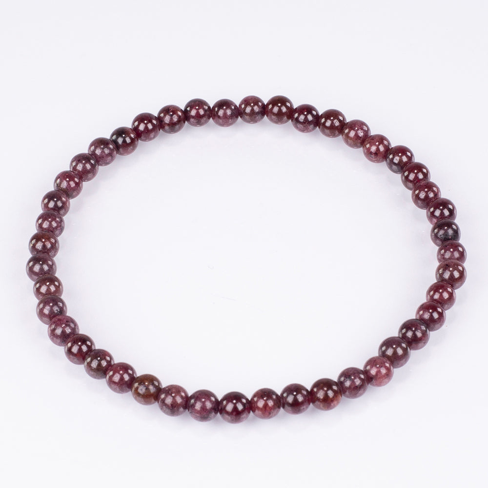 Conjunto Pepita con Cuarzo Rosado y Granate rojo ( Pulsera ) 4 