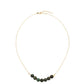 Collar de Plata Bañada en Oro con Turquesa