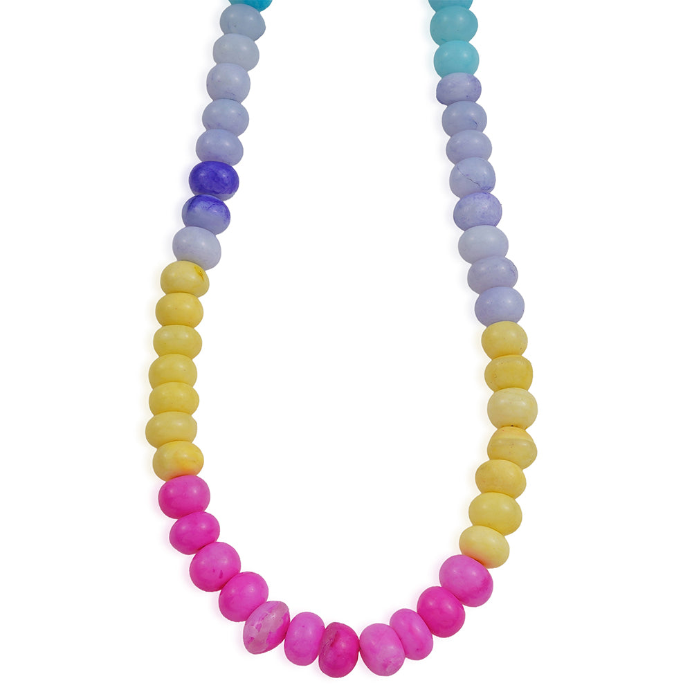 Collar de Aleación Bañado en Oro con Ópalo 6 