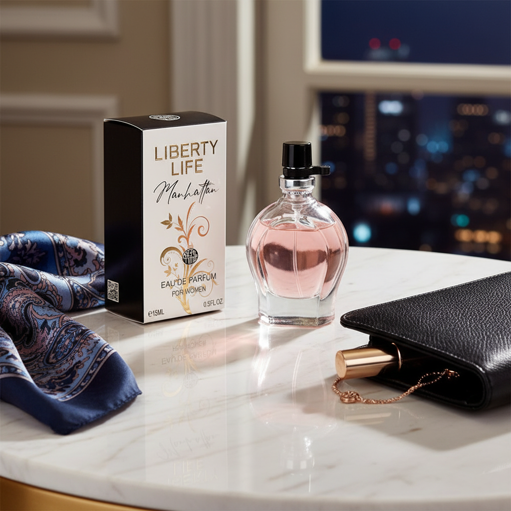 15ml EDP "LIBERTY LIFE MANHATTAN" fragancia ámbar fougére
