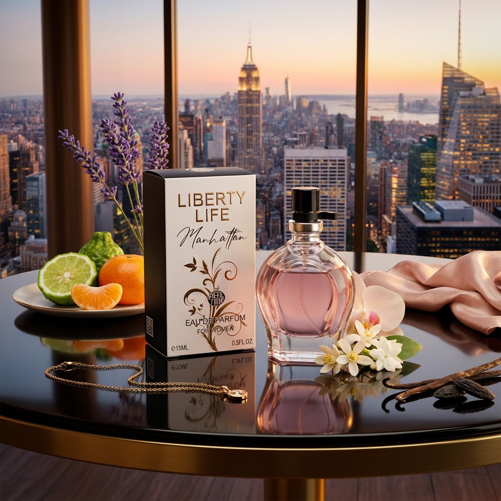 15ml EDP "LIBERTY LIFE MANHATTAN" fragancia ámbar fougére 1 