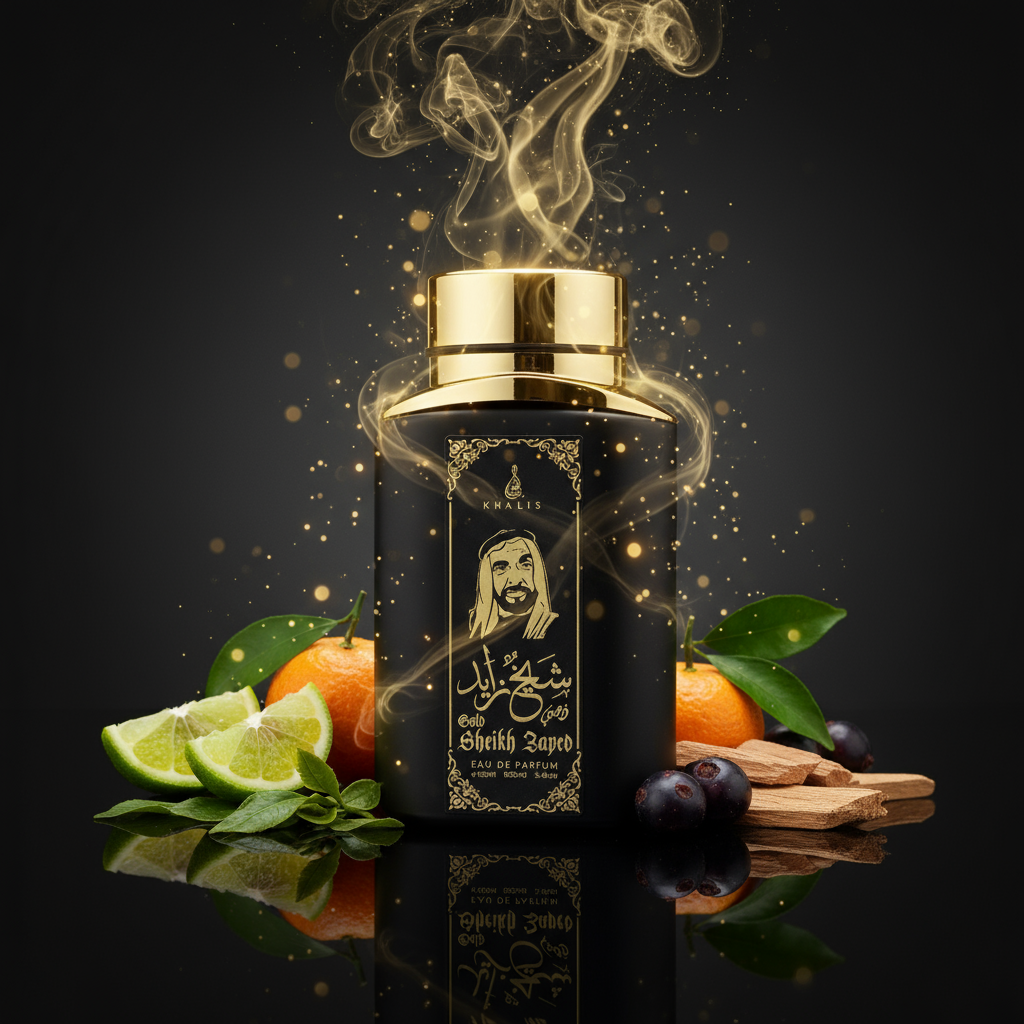 100 ml Eau de Perfume SHEIKH ZAYED GOLD Fragancia especiada amaderada para hombre 7 