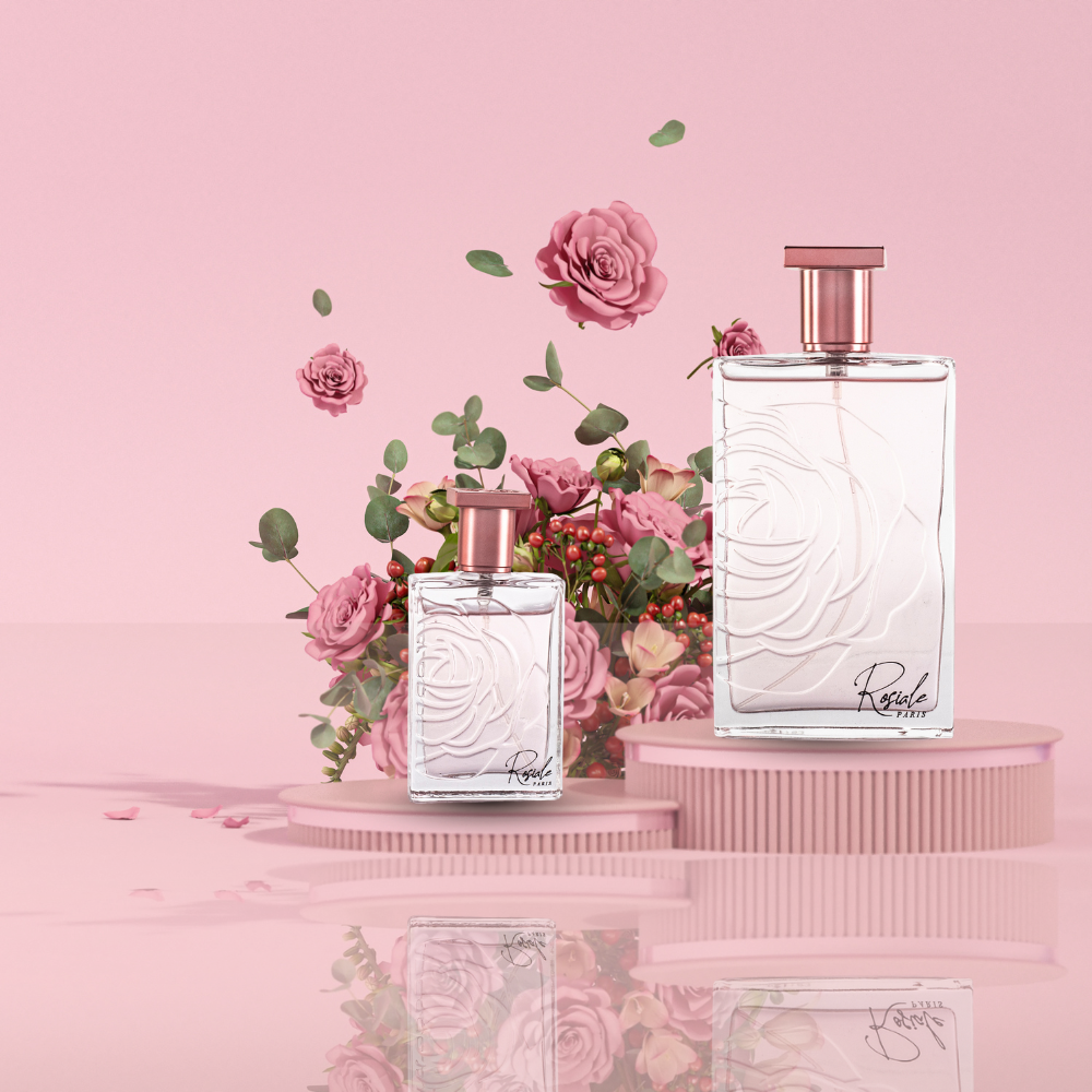 100 ml + 30 ml Eau de Perfume "ROSIALE" Fresca - Fragancia Floral para Mujer